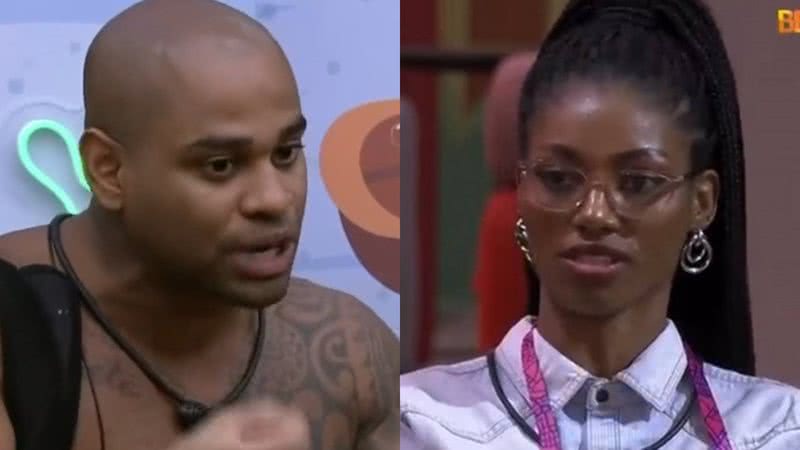 Cezar Black criticou Tina em conversa com alguns brothers por não receber uma peruca emprestada no BBB23 - Reprodução/Globo