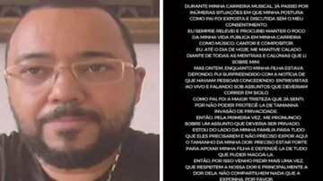 Dudu Nobre desabafa após privacidade da filha ser invadida: "Respeitem a nossa dor" - Reprodução/ Instagram