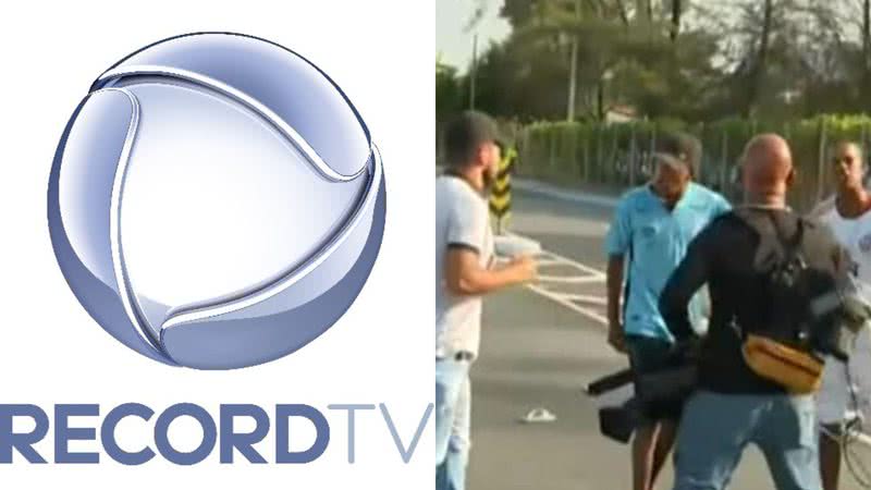 Em vídeo, equipe da Record é agredida durante reportagem e web reage: "Indignado" - Reprodução/Record TV