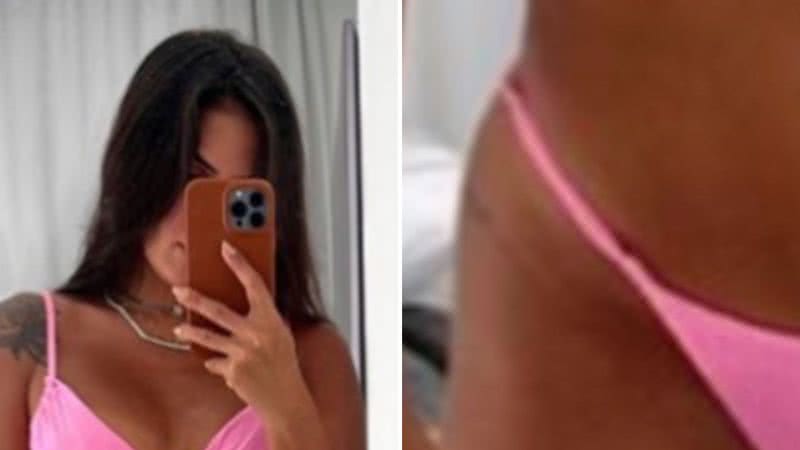 A ex-BBB Carol Peixinho ostenta corpo escultural de biquíni minúsculo na rede social: "Diga que acordou" - Reprodução/Instagram