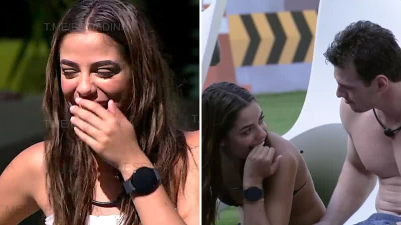 BBB23: Fogosa, Key Alves dá investida picante em Gustavo na piscina: "No meu ouvido" - Reprodução/TV Globo