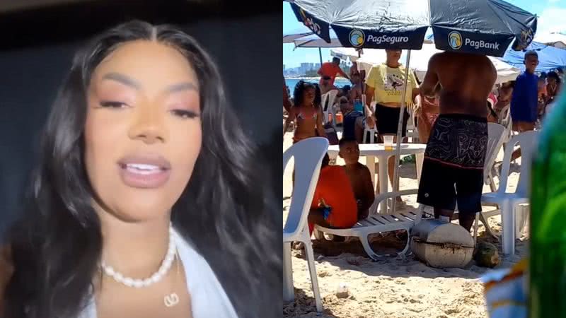 Ludmilla cobrou autoridades após se deparar com um vídeo onde um homem bate nas filhas na praia - Reprodução/Instagram