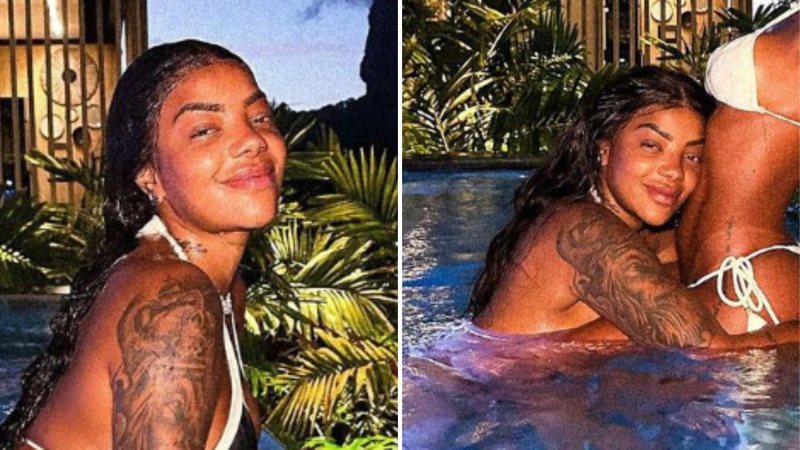 Ludmilla e Brunna Gonçalves namoram em piscina e incendeiam as redes sociais: "Que química" - Reprodução/ Instagram