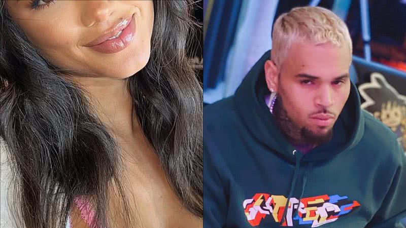 Ex de Neymar, modelo brasileira engata romance com rapper americano Chris Brown - Reprodução/Instagram