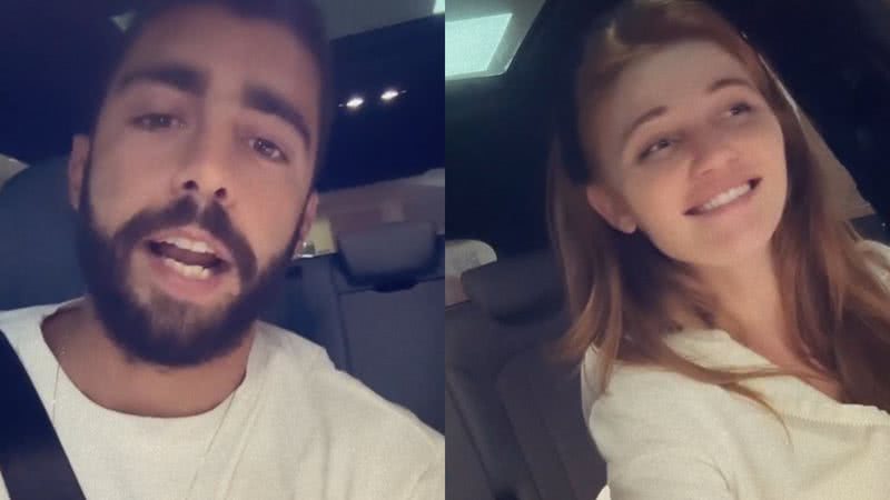 Pedro Scooby e Cintia Dicker comemoraram a melhora da filha no hospital - Reprodução/Instagram