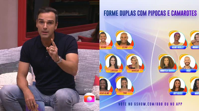 Tadeu Schmidt abriu a primeira votação no BBB23 com o elenco final - Reprodução/Globo