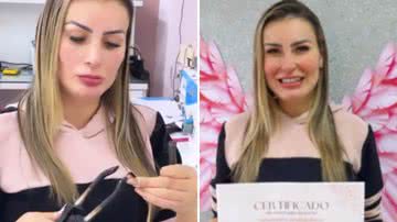 Andressa Urach aposta em nova profissão após voltar ao trabalho adulto: "Simplesmente amei" - Reprodução/Instagram