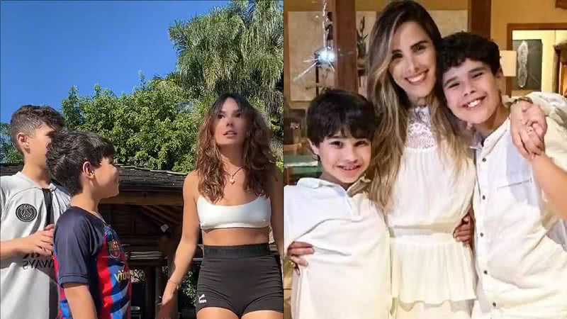 Isis Valverde faz raríssima aparição com enteados, filhos da Wanessa Camargo: "Boa madrasta" - Reprodução/Instagram