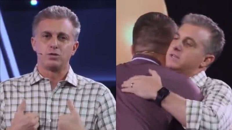 Luciano Huck tira dinheiro do próprio bolso para ajudar família no 'Domingão': "Exemplo" - Reprodução/TV Globo