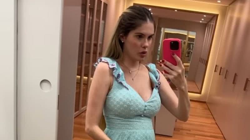 Grávida de gêmeos, Bárbara Evans se surpreende com tamanho da barriga: "Apavorada" - Reprodução/Instagram