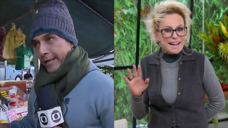 Sem paciência, repórter dá puxão de orelha em Ana Maria Braga: "Sabe tudo" - Reprodução/TV Globo