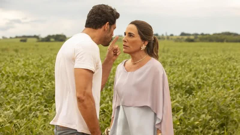 Terra e Paixão: Defendendo Aline, Caio revela antigo crime de Irene - Reprodução/TV Globo