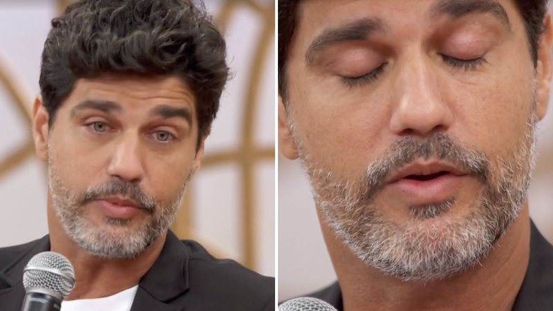 Bruno Cabrerizo chora no 'Encontro' após fazer insinuações: "Só quem vive sabe" - Reprodução/ TV Globo