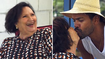 No 'Domingão', Dona Déa conquista e ganha beijo de Samuel de Assis, intérprete de Ben em 'Vai na Fé'; confira - Reprodução/Globo