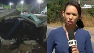 Ex-apresentadora da Globo morre em acidente grave em Goiás - Reprodução/GloboNews e Reprodução/TV Anhanguera