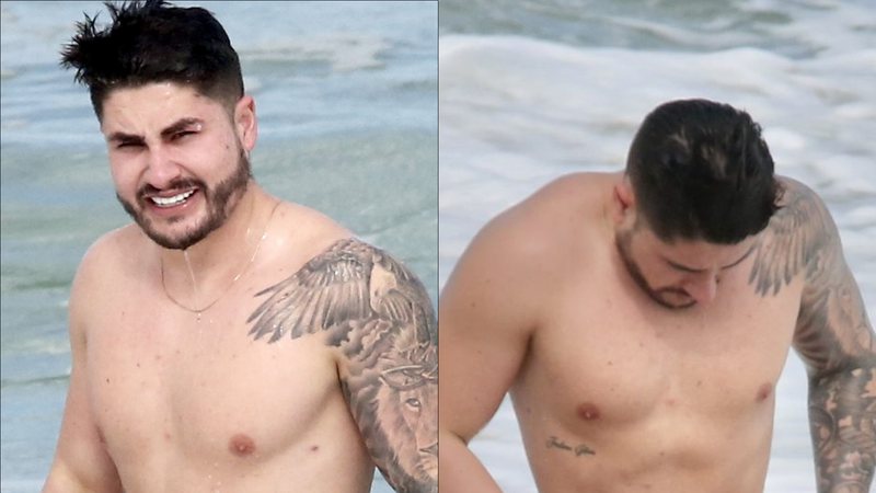 Ex de Jojo Todynho ostenta barriga lipada na praia e polemiza: "Umbigo esquisito" - Fabrício Pioyani/AgNews