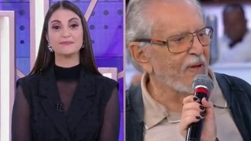 'Fofocalizando' confronta Matheus Ceará, mas leva patada de Carlos Alberto de Nóbrega - Reprodução/SBT