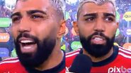 Gabigol dá coice em repórter da SporTV ao vivo - Reprodução/SporTV