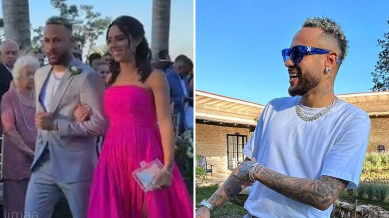 Neymar faz cena no altar e debocha nas redes sociais durante casamento: "Inveja" - Reprodução/ Instagram