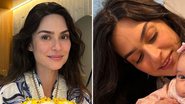 A atriz Thaila Ayala faz bolo de flores para celebrar mesversário da filha caçula, Tereza: "Evoluindo" - Reprodução/Instagram