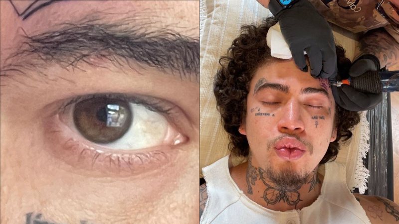 Whindersson Nunes faz nova tatuagem no rosto e divide opiniões: "Para com isso" - Reprodução/Instagram