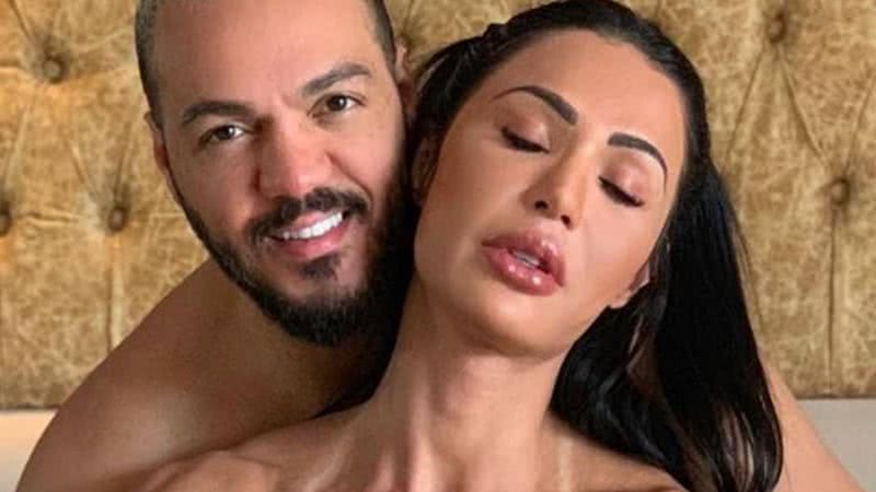 Gracyanne Barbosa recebe apalpada de Belo na cama e fãs se chocam - Reprodução/Instagram