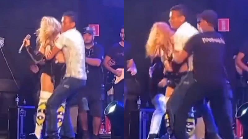 Joelma é atacada com força por fã durante show e cena causa revolta - Reprodução/Instagram