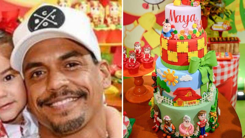 O ator Marcello Melo Jr. celebra 3 anos da filha, Maya, com festa luxuosa e mostrou os detalhes em sua rede social: "Realizado" - Reprodução/Instagram