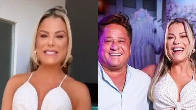 Mulher de Leonardo escandaliza com decote invertido em festa de Maria Alice: "Comemorar" - Reprodução/Instagram