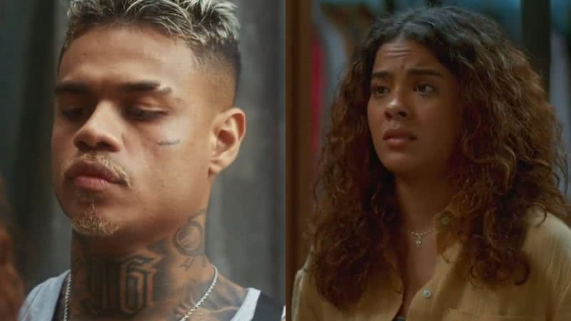 Vai na Fé: Ameaçado, Hugo crava faca nas costas de Jenifer - Reprodução/TV Globo