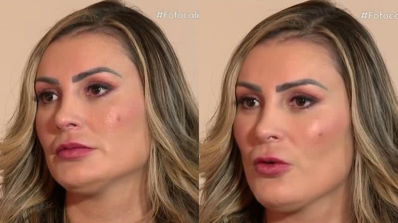 Andressa Urach contou que pensou em sacrificar o filho em um ritual espiritual - Reprodução/SBT