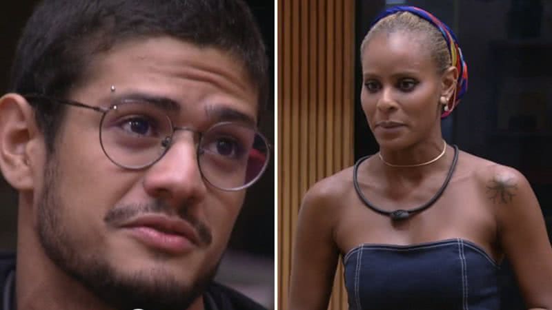 A cantora Aline Wirley detona Gabriel Santana em Jogo da Discórdia no BBB23: "Se arrastou até aqui" - Reprodução/Globo