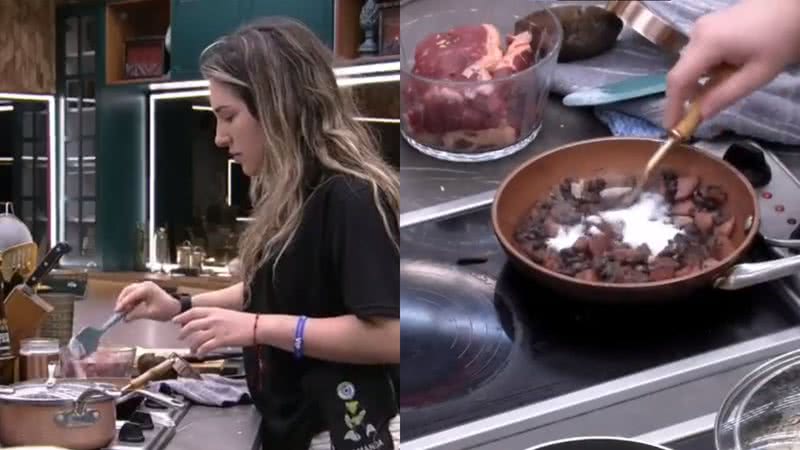 BBB23: Amanda vira chacota na web por momento desastroso na cozinha: "Querendo matar" - Reprodução/Twitter