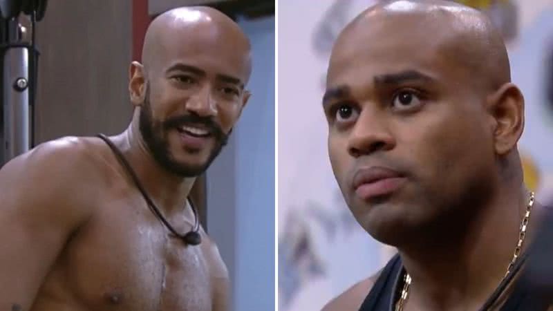 O enfermeiro Cezar pede desculpas a Ricardo Alface após discussão explosiva no BBB23: "Todo mundo erra" - Reprodução/Globo