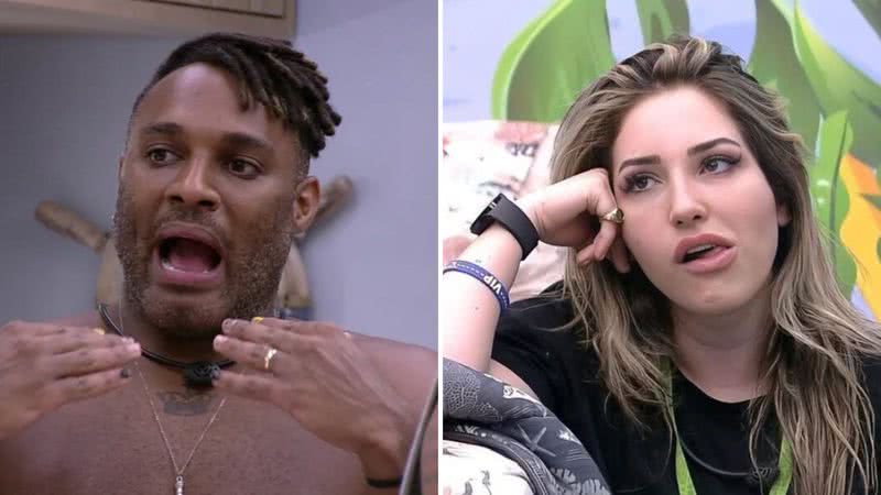 Após seu retorno ao BBB23, o médico Fred Nicácio fala sobre Amanda para outros brothers: "É lida como planta" - Reprodução/Globo