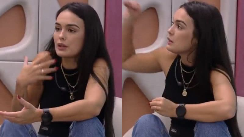 BBB23: Larissa alfineta rival ao apontar falta de movimentação na casa: "Jogo confortável" - Reprodução/Twitter