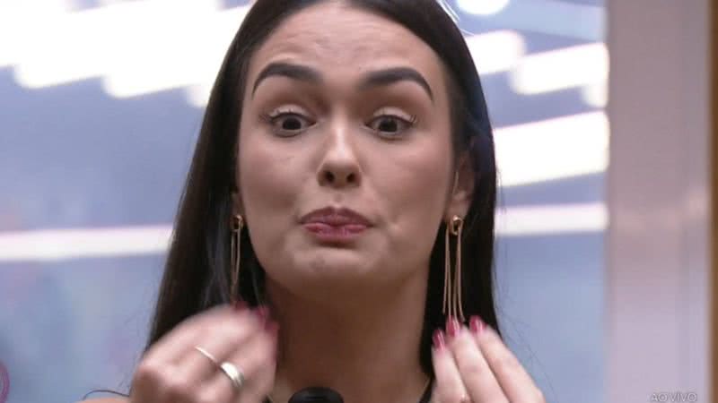 A professora Larissa Santos expõe mágoa de sister em Jogo da Discórdia: "Não esperava isso" - Reprodução/Globo