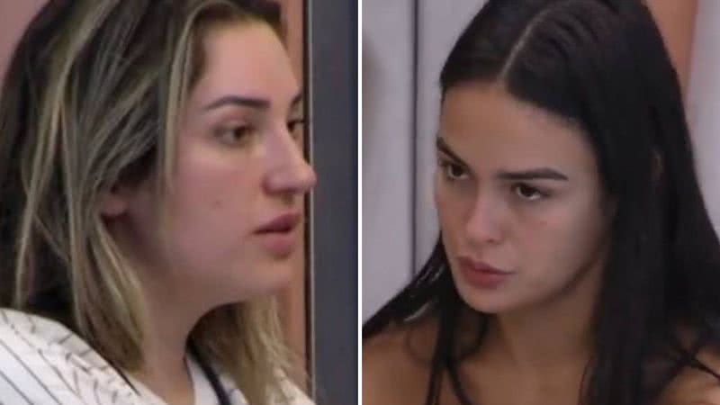 A personal trainer Larissa mente para Amanda e coloca amizade em risco: "Não vou" - Reprodução/Globo