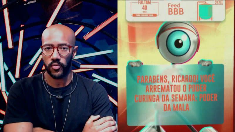 BBB23: Ricardo arremata Poder Curinga e promete causar no próximo Paredão: "Movimentada" - Reprodução/Twitter