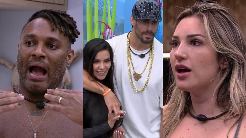 BBB23: Brothers recordam controvérsia de Sapato com Amanda e Dania Mendez: "É verdade?" - Reprodução/ Globo