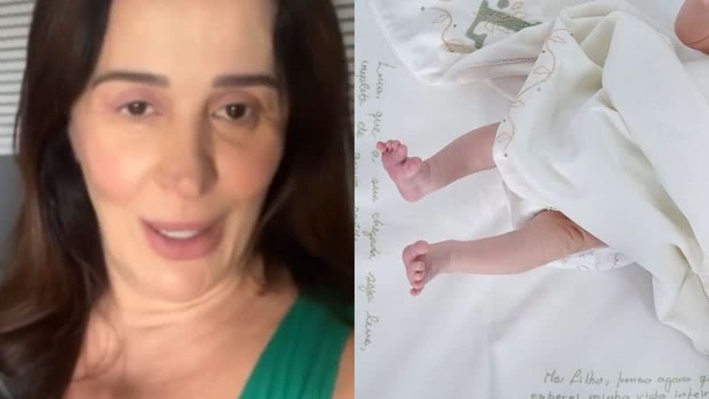 Claudia Raia exibiu o filho enrolado em uma manta especial - Reprodução/Instagram