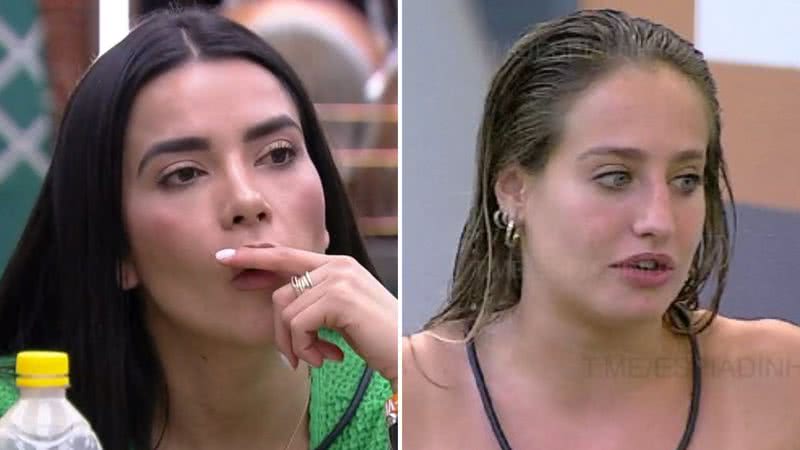 BBB23: Dania leva bronca 'perfumada' da produção e Bruna não gosta: "É punição" - Reprodução/TV Globo