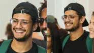 O ex-BBB Gabriel Santana causa alvoroço no aeroporto do Rio de Janeiro com visual ousado; confira os cliques - Reprodução/AgNews