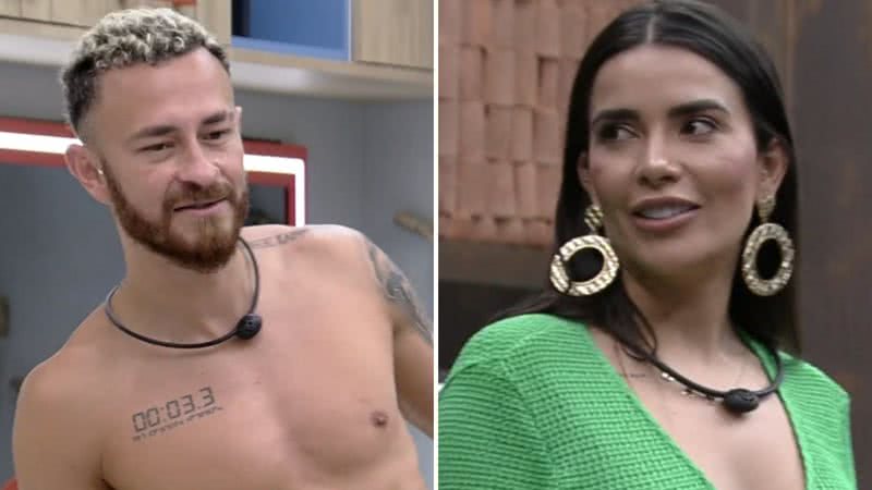 BBB23: Sem nem 24h, Fred monta caveira de Dania: "Cag*ndo pra mim" - Reprodução/TV Globo