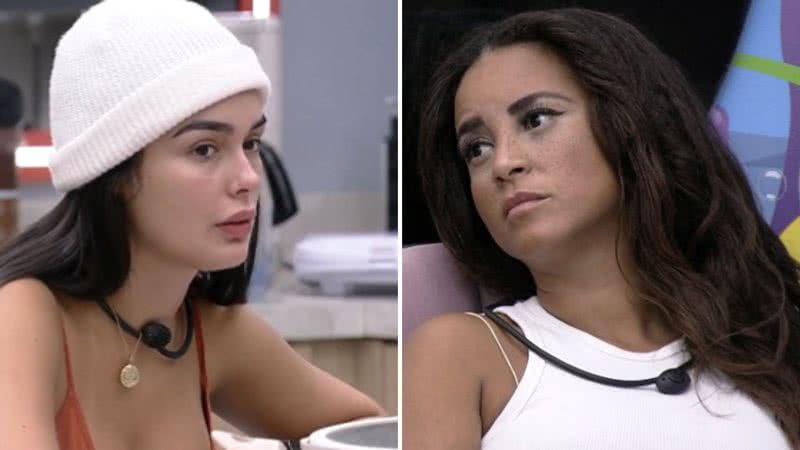 BBB23: Larissa queima Domitila mesmo após pedido de desculpa: "Não senti verdade" - Reprodução/TV Globo