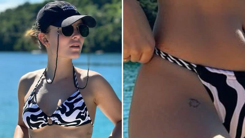 Larissa Manoela dá ajeitadinha em biquíni zebrado e arranca suspiros: "Gostosona" - Reprodução/Instagram