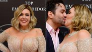 Simony reaparece deslumbrante com vestido transparente e dá beijão no namorado - Webert Belicio - AgNews