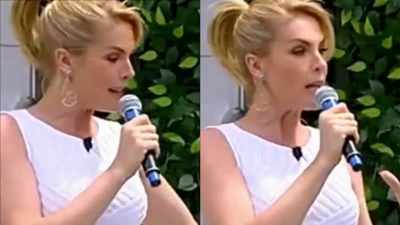 Após violência doméstica, Ana Hickmann mostra hematoma do braço no 'Hoje em Dia' - Reprodução/Record