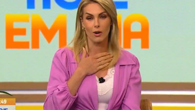 Ana Hickmann segura as lágrimas e explica silêncio no 'Hoje em Dia' - Reprodução/RecordTV