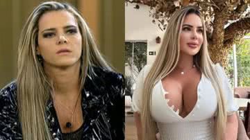 Antes e depois de Denise Rocha - Reprodução/ Record TV e Instagram